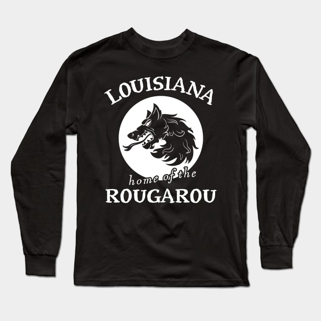 Louisiana Rougarou Long Sleeve T-Shirt by Huhnerdieb Apparel